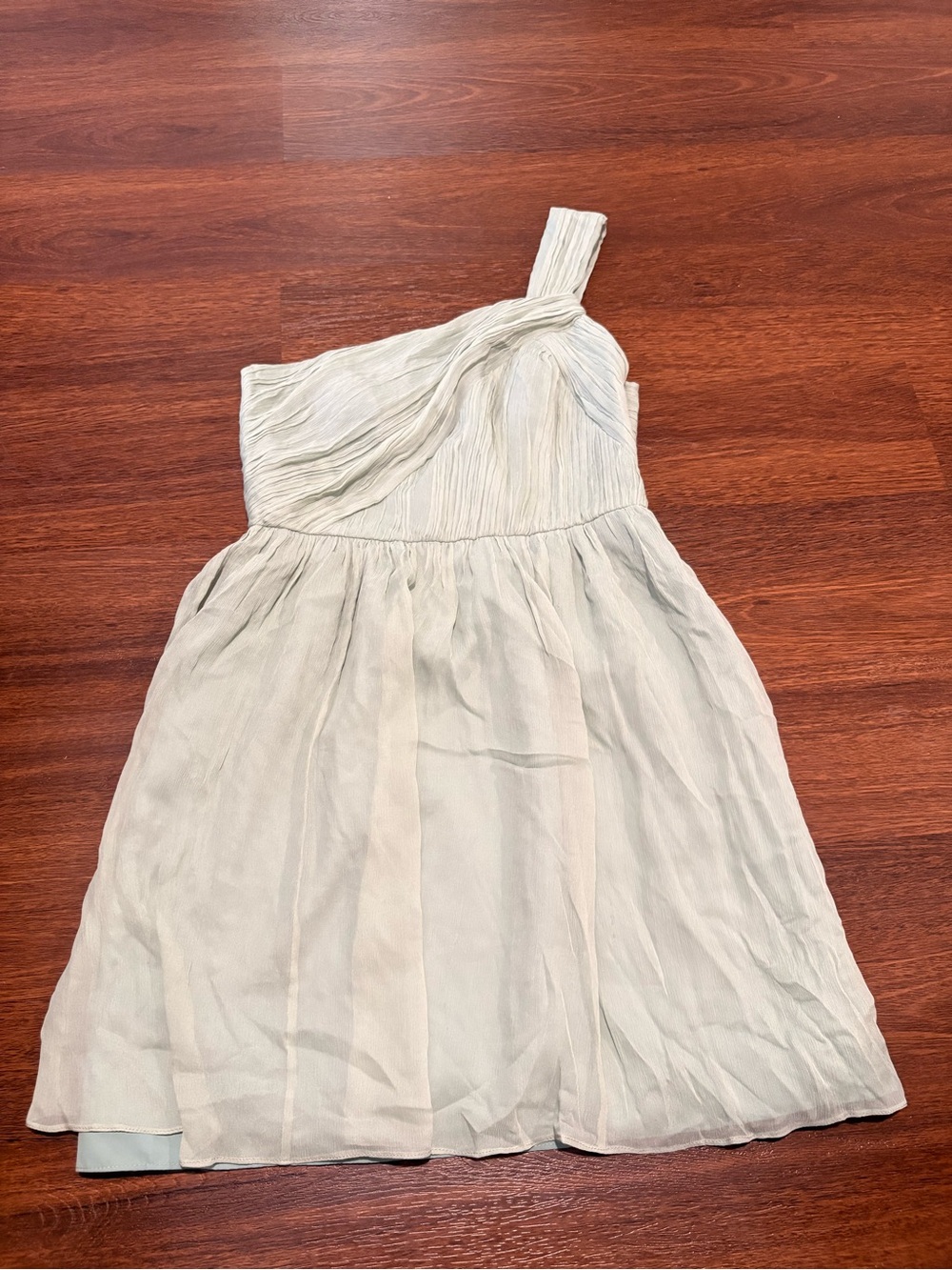 J. Crew Women’s One-Shoulder Sage Green Party Dress